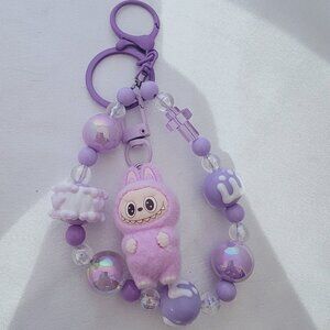 THE MONSTERS Dangling LABUBU Charm keychain, mobile phone chain, bag chain  #6
